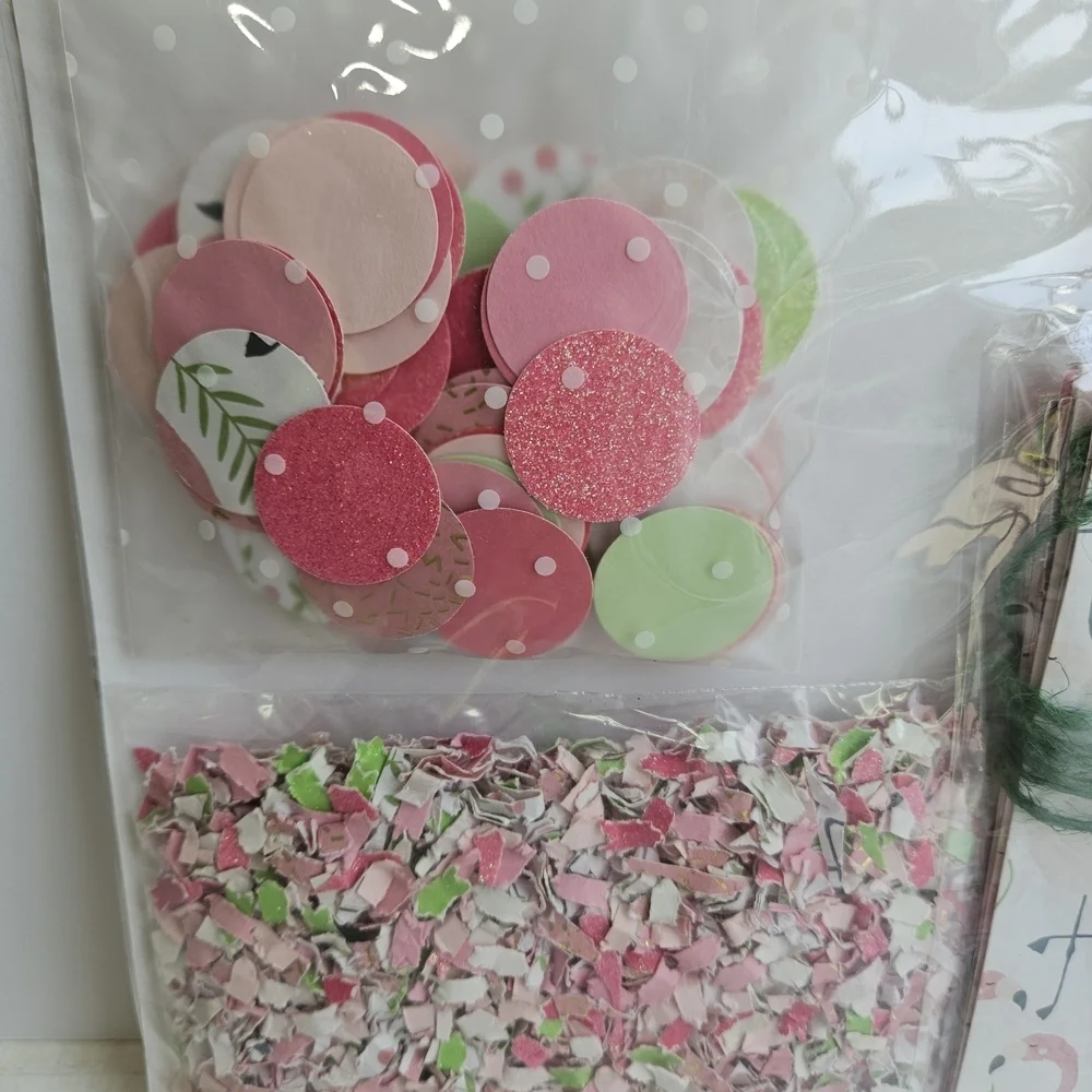 Flamingo Pink and Green Party Decorations Set